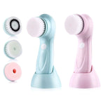 3-IN-1 Elektrischer Gesichtsreiniger, Gesichtsbürste, Reinigungsmaschine, Spa-Hautpflege, Massagegerät, Mitesserentfernung, Aufladbar