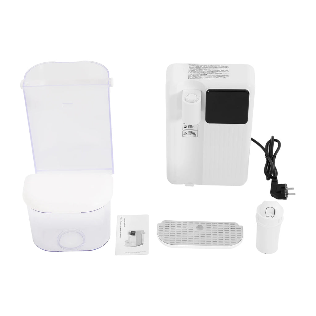 3L Weißer Instant-Heißwasserspender mit LED-Anzeige 19*24*29,5cm Schnelle Heizung Wasserspender Büro Desktop Wasserspender