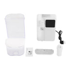 3L Weißer Instant-Heißwasserspender mit LED-Anzeige 19*24*29,5cm Schnelle Heizung Wasserspender Büro Desktop Wasserspender