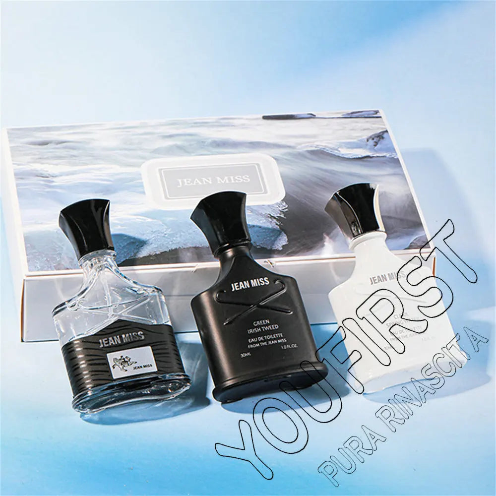 Frisches Naturparfüm 90 ml für Herren, Geschenkset, 3-teilig, langanhaltender Kölnischwasserduft, Herrenparfüms, charmante Männerparfüms, originale Hombres