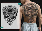 Magic Juice Tinte Wasserdichte Tattoo Aufkleber Große Größe Kräutersaft Temporäre Tattoos Männer Body Art Drache Tiger