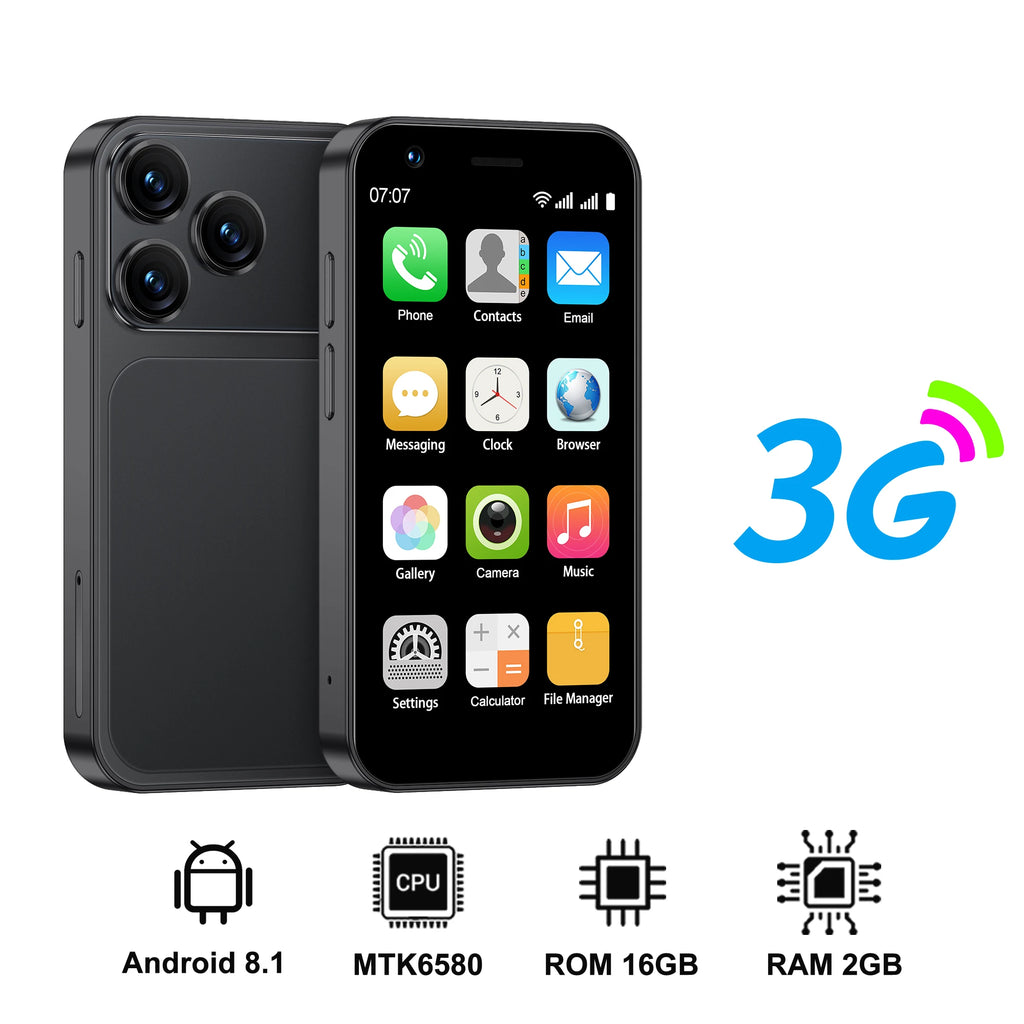 SERVO 18SE MINI 3G Pocket-Smartphone Android System Google Play 16GB ROM 2MP Kamera WiFi Super kleine Smartphones 2 SIM Standby