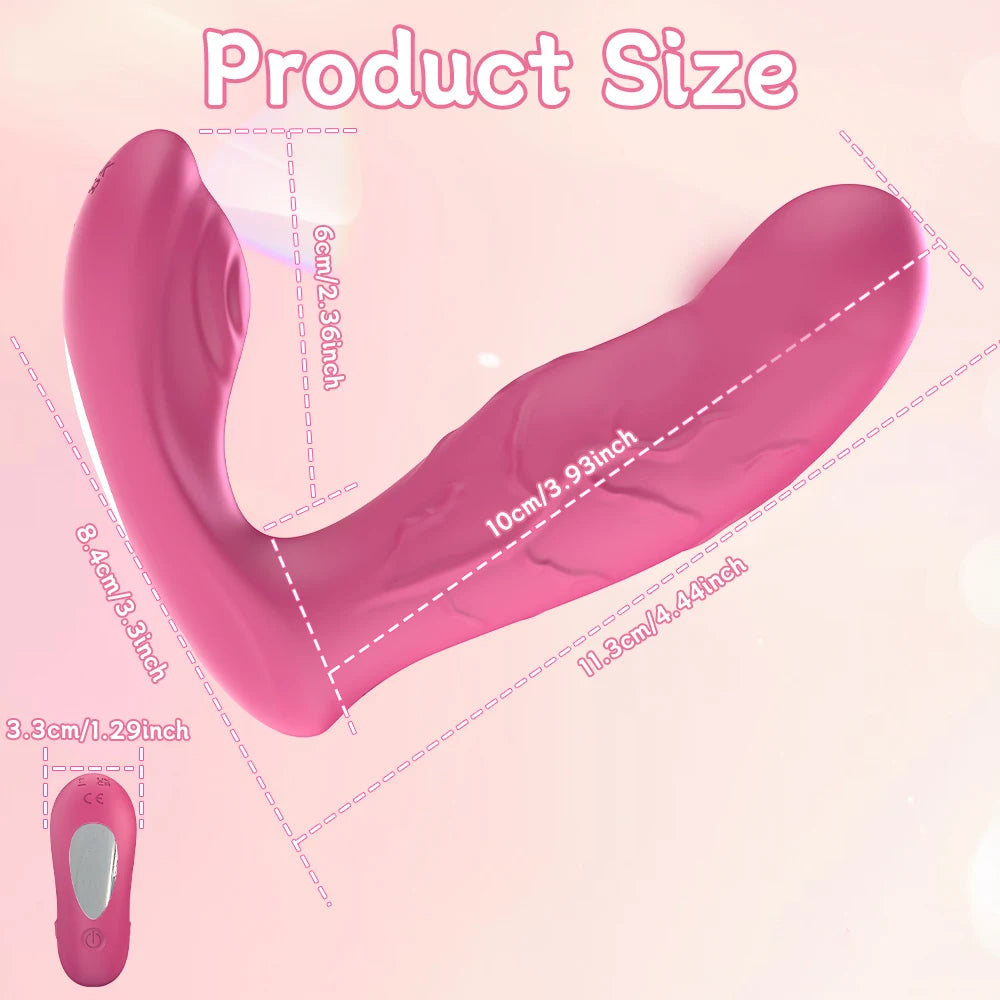APP-gesteuerter Stoß-Vagina-Vibrator für Frauen, tragbares Höschen, G-Punkt-Klitoris-Vibrator, weibliches Masturbations-Sexspielzeug für Frauen