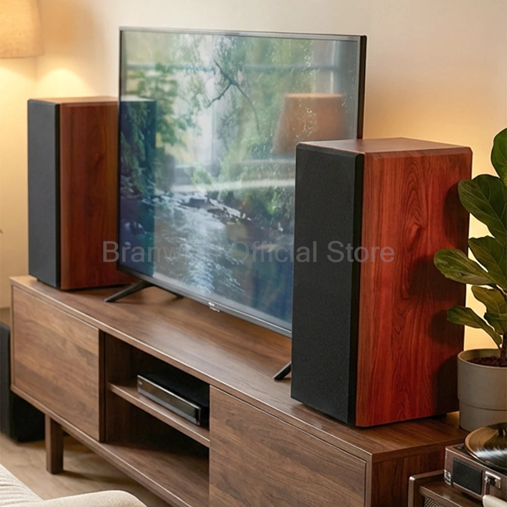 Hochleistungs-Passivlautsprecher, 8 Zoll, Standlautsprecher, 3-Wege-Heim-Audiosystem, 90 dB Empfindlichkeit, Hifi-Holzlautsprecher, ein Paar
