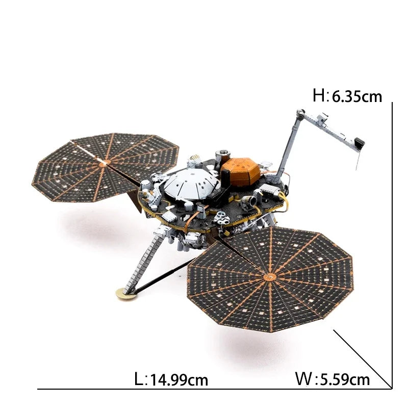 Weltraumforschung 3D Metallpuzzle Shuttle Hubble Weltraumteleskop Mars-Rover Modell Spielzeug für Kinder Kreatives Puzzle Geschenk Spielzeug