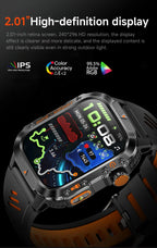 2025Neue GPS Smartwatch für Xiaomi IOS Militärkompass Taschenlampe Smartwatch Herren 10ATM Wasserdicht 100+Sportmodi BT Anruf Uhr