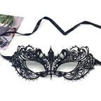 Neue Damen Hollow Lace Gesichtsmaske Maskerade Sexy Cosplay Abschlussball Party Requisiten Kostüm Maske Nachtclub Halloween Schwarze Augenmaske