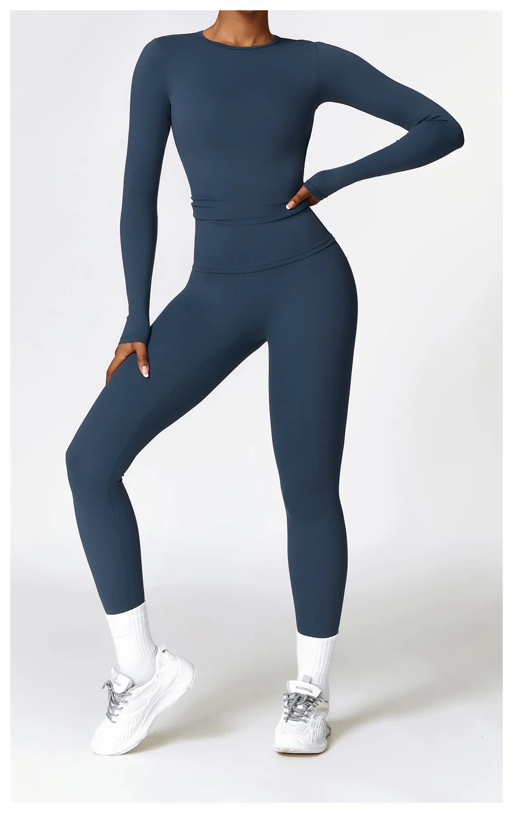 NCLAGEN Yoga-Shirts für Damen, Langarm, Winter, Fitness, Laufen, Gym-Kleidung, Workout, Dry Fit, atmungsaktiv, hochelastisches Sport-Oberteil