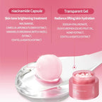Koreanische rosa Kollagen PDRN Kapselcreme mit Niacinamid Creme für ungleichmäßigen Hautton Leichte Gesichtsfeuchtigkeitspflege Nicht fettende Pflege
