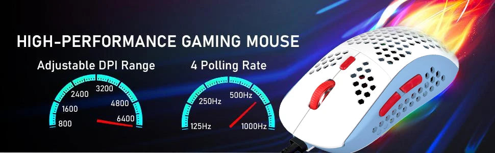 65 % kabelgebundenes mechanisches Gaming-Tastatur- und Maus-Combo, Mini-Tastatur mit 68 Tasten, RGB-Hintergrundbeleuchtung, leichte optische RGB-Wabenmaus