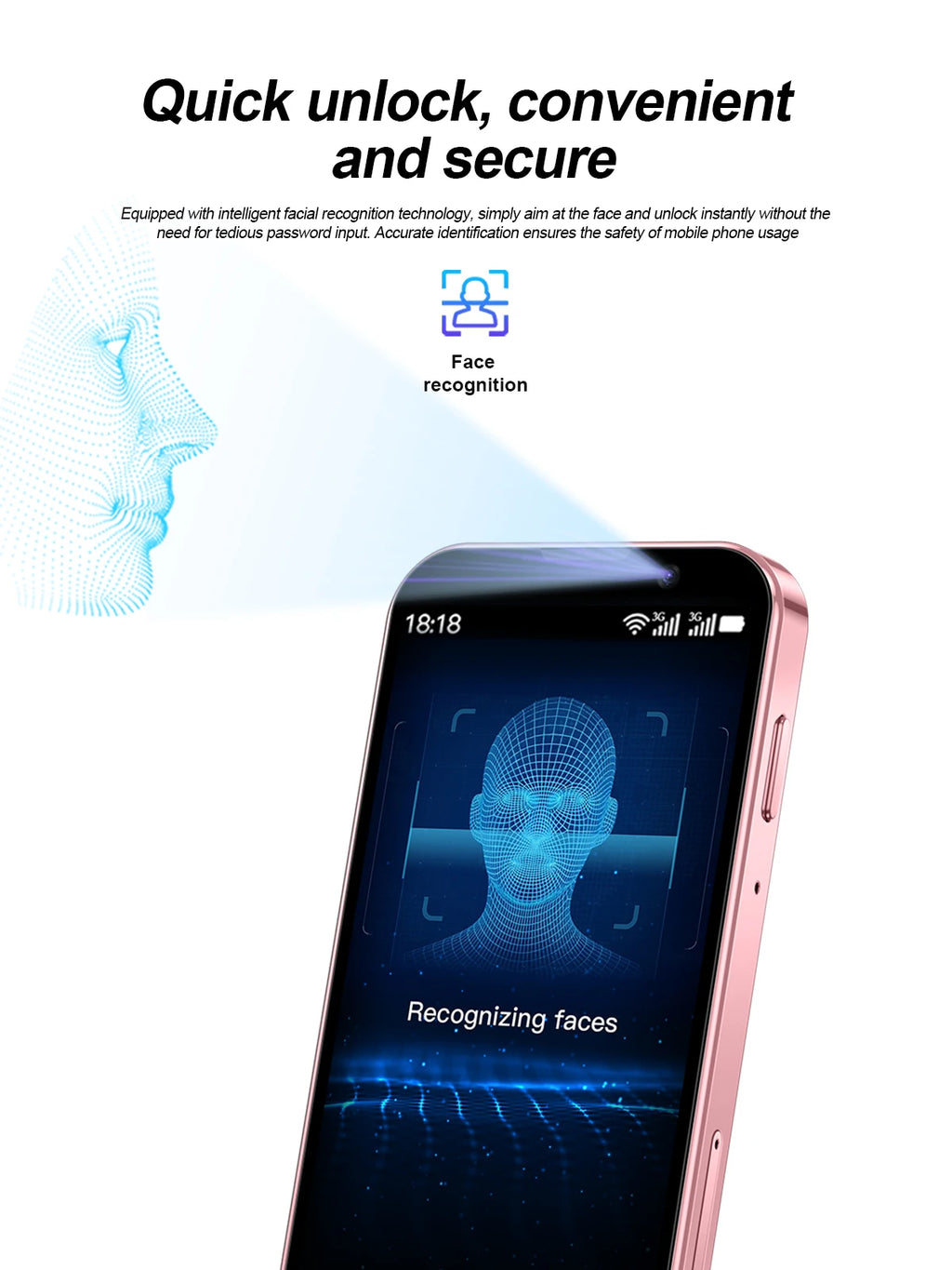 SERVO 17SE MINI 3G winziges Smartphone Android System Play Store 2GB+16GB WhatsApp GPS WiFi Dual-SIM 3.0" kleines intelligentes Handy