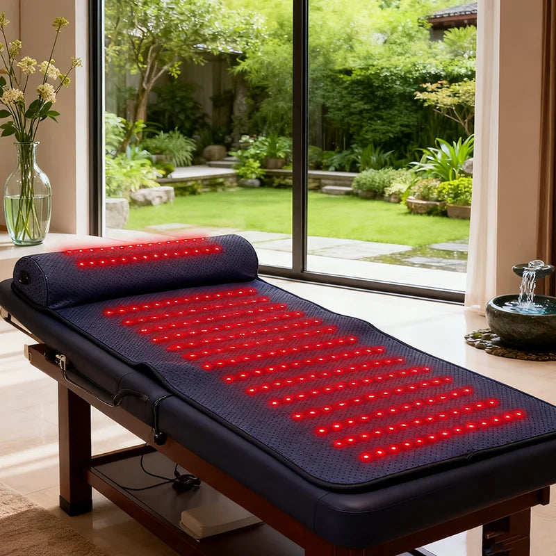 Rotlicht-Therapiematte mit Ferninfrarot-Wärme 3D-Nackenstütze Professionelle Schmerzlinderung Massagematte für den Heim-Spa-Gebrauch Muskelentspannung Hauptbild