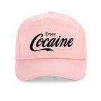 funny Enjoy Cocaine men cap Fashion women new summer sun hat Causal Unisex Outdoor Fishing hunting baseball caps