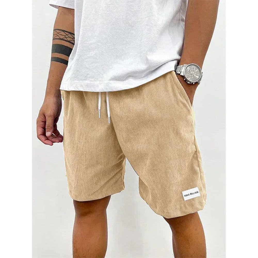 Herren Cord-Sweatshorts Sommer Casual Shorts Herren Badeshorts Basketball-Shorts Kurze Hose Einfarbig Label Sportbekleidung Herren Hauptbild