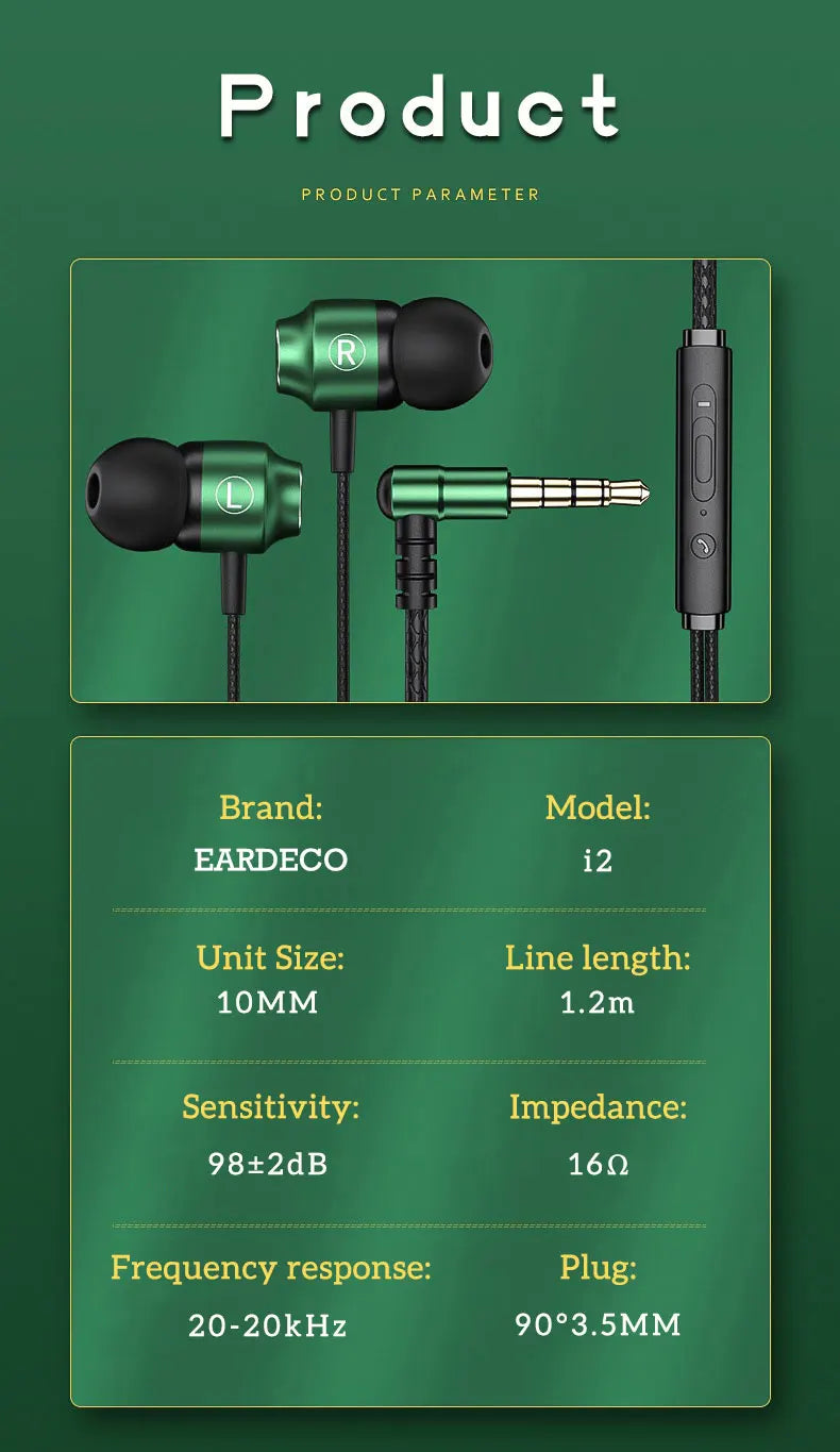 Gamer kabelgebundene Kopfhörer Gaming kabelgebundene Ohrhörer Metall HiFi Bass Stereo 3,5mm Ohrhörer Earbud für Handy Computer Mikrofon L-Klinke magnetisch