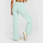 Ausgestellte Leggings Gerade Leg Leggings Damen Weite Hosen Yoga Atmungsaktive Fitness Kleidung Vielseitige Freizeithose