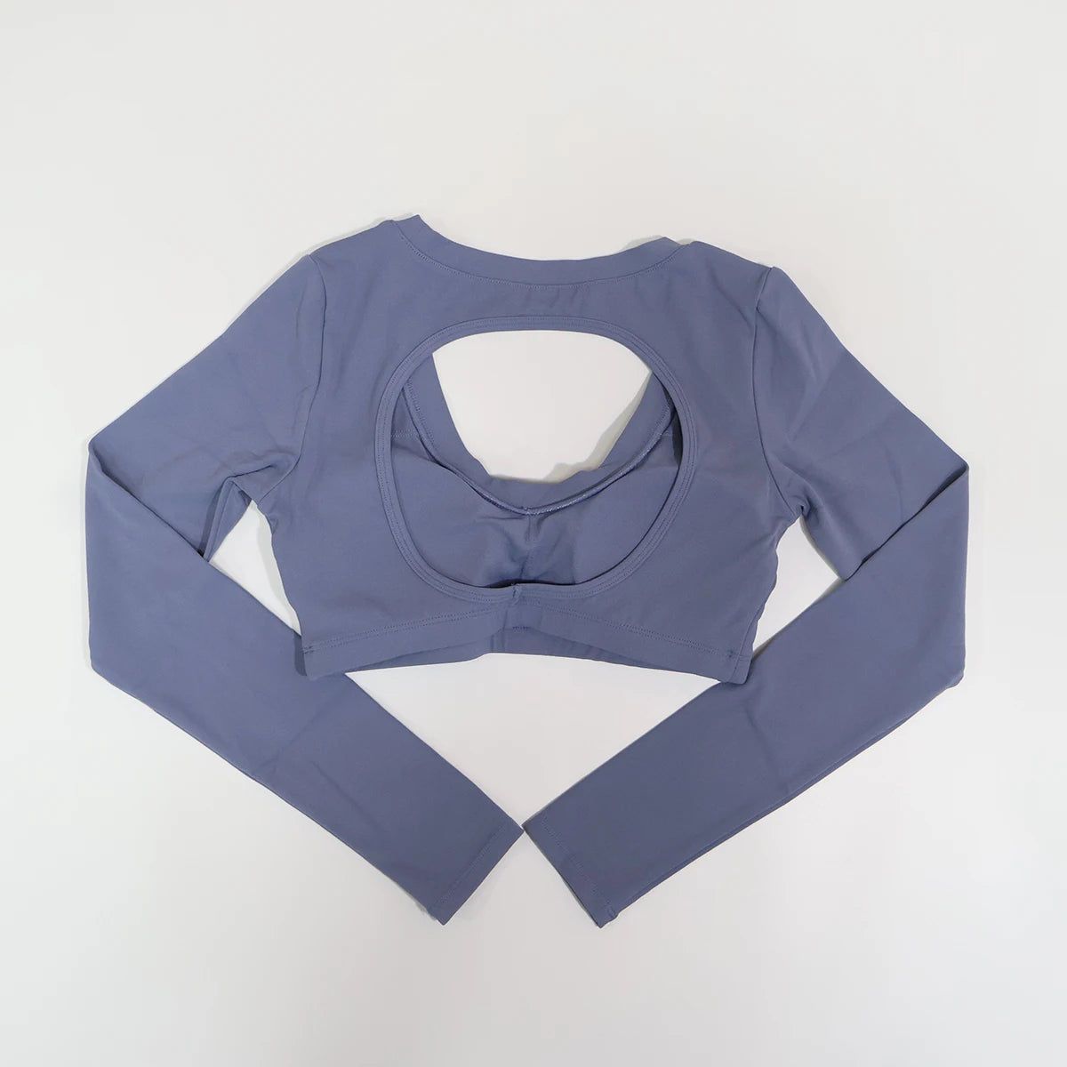 Neue Sommer Damen Rückenloses Langarm Yoga-Top Atmungsaktive weiche Sportbekleidung für Fitness-Training Bequeme Fitnesskleidung für Frauen