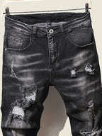 Fashion Herren Jeans Stretch Blau Skinny Jeans Für Herren Casual Slim Fit Denim Hosen Korean Style Herrenhosen Jeans