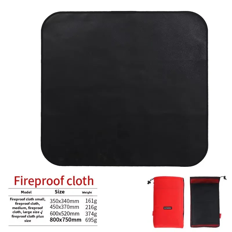 Neue Outdoor-Camping feuerfeste Matte Picknick Barbecue Isolationsmatte flammhemmend Hochtemperatur-Feuerdecke Fiberglasmatte