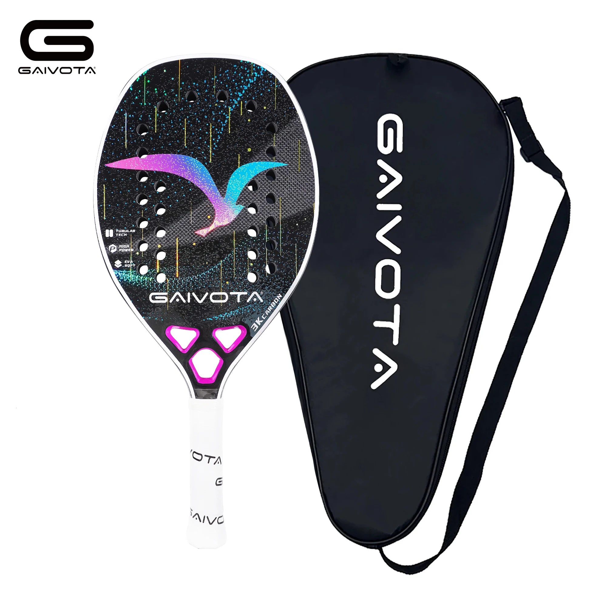GAIVOTA 2025 Carbonfaser Beach Tennis Schläger 3K+Rucksack Hauptbild