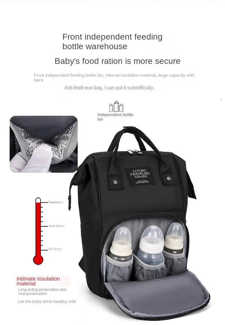 Wickelrucksack Windeltasche Mama Große Kapazität Taschen Mama Baby Multifunktionale Wasserdichte Outdoor Reise Windeltaschen für die Babypflege