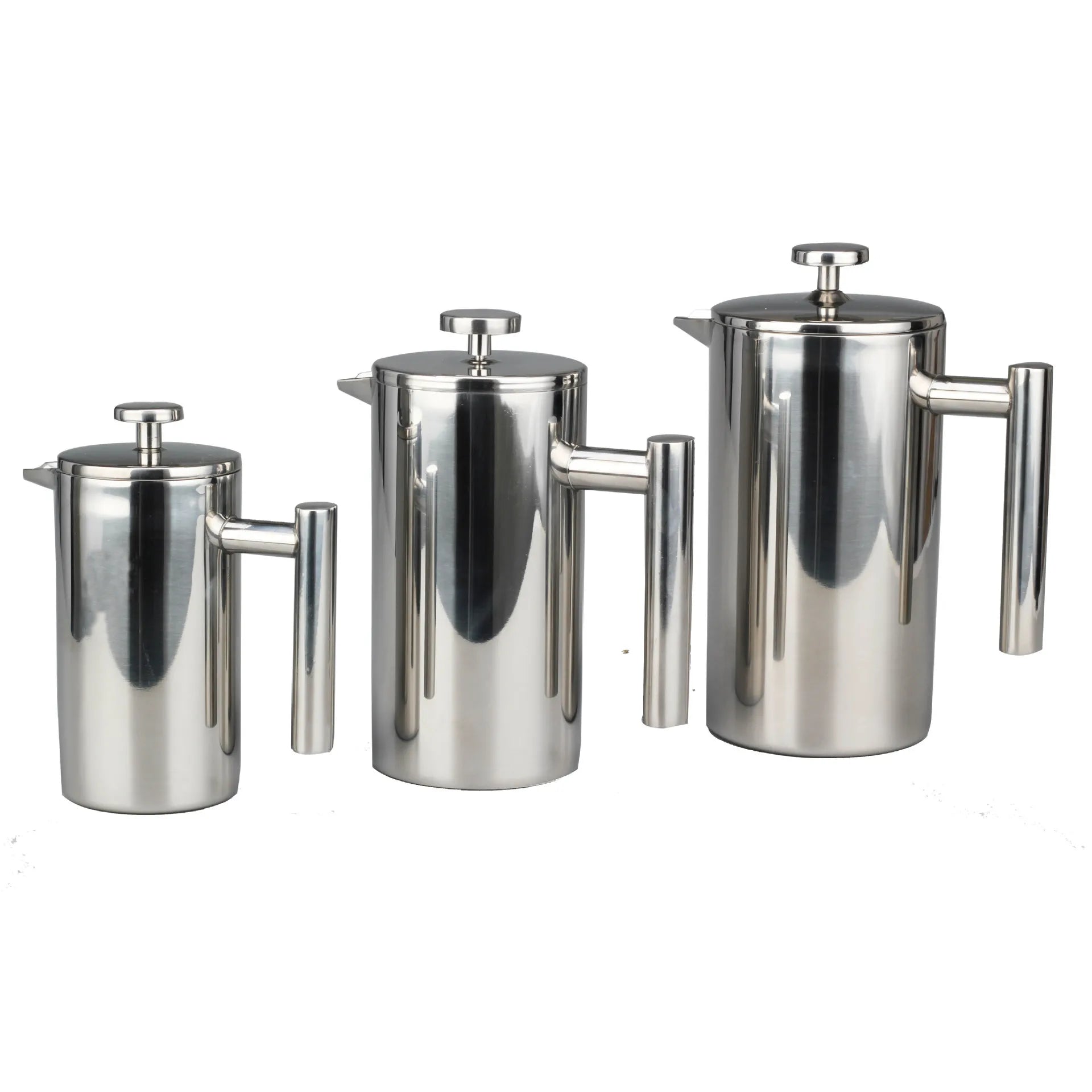 1.5L Coffee Maker French Press Stainless Steel Espresso Coffee Machine French Press Double-Wall Insulated Coffee Tea Maker Pot