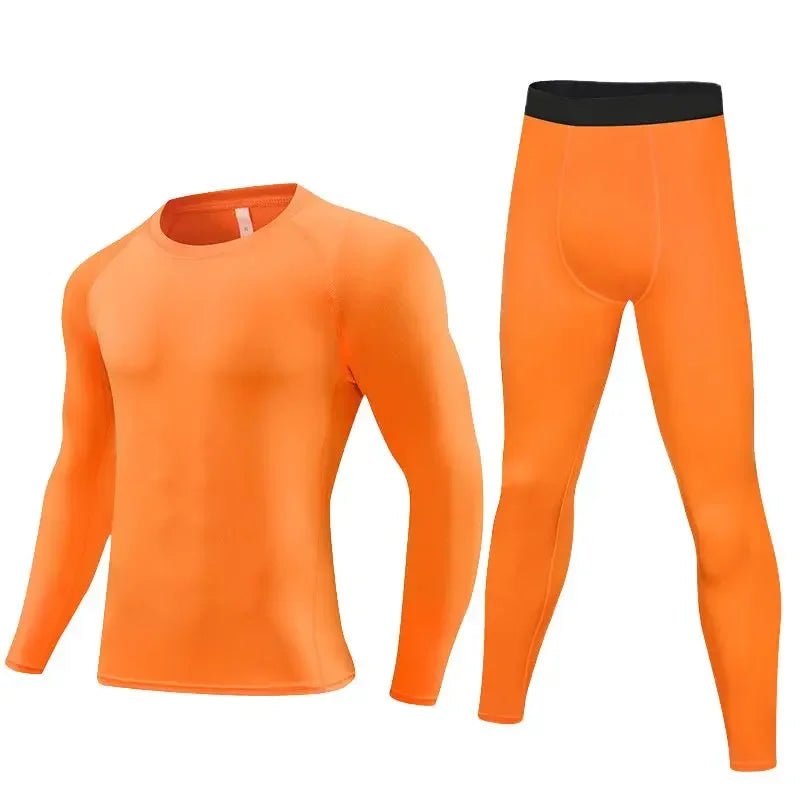 Kids' Sports Compression Set - Quick-Dry Breathable Activewear for Boys & Girls, Stretchy Running Outfit