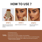 Bronze Foundation Stick Serum-verstärkte Hauttönung Seidige Textur Feuchtigkeitsspendende Deckkraft Concealer Base Ebenmäßiger Hautton Make-up