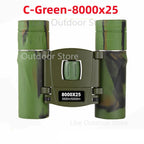 Leistungsstarkes Fern Fernglas Monokular Teleskop Faltbar Tragbar BAK4 FMC Optik Jumelles für Outdoor Camping Jagd Konzert