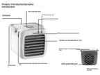 Tragbare Klimaanlage Persönlicher Luftkühler USB Persönlicher Desktop-Kühler Mini-Luftbefeuchter-Ventilator für den Schreibtisch