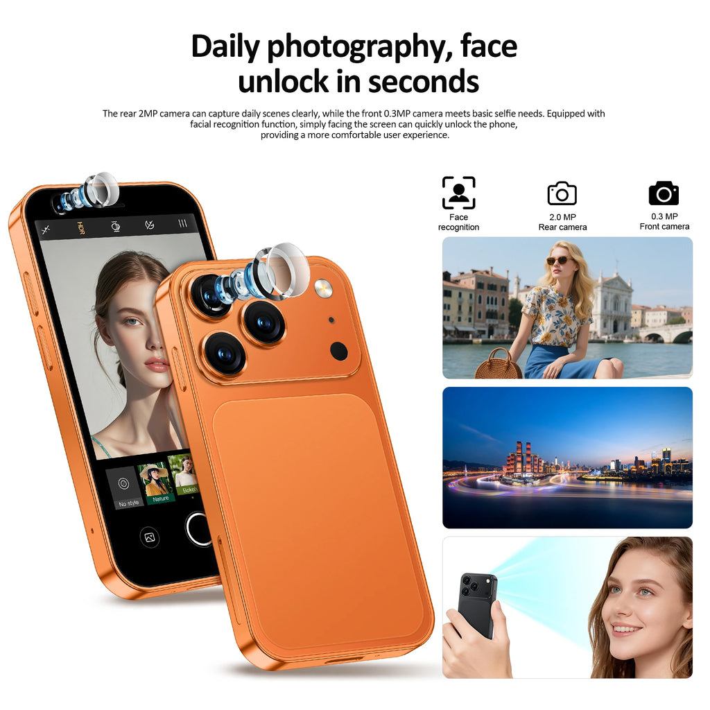 SERVO 18SE MINI Kleines Android Smartphone 3G WCDMA Dual SIM-Karte 2GB+16GB Play Store Wi-Fi Gesichtserkennung 3.0 Zoll Mini Smartphones