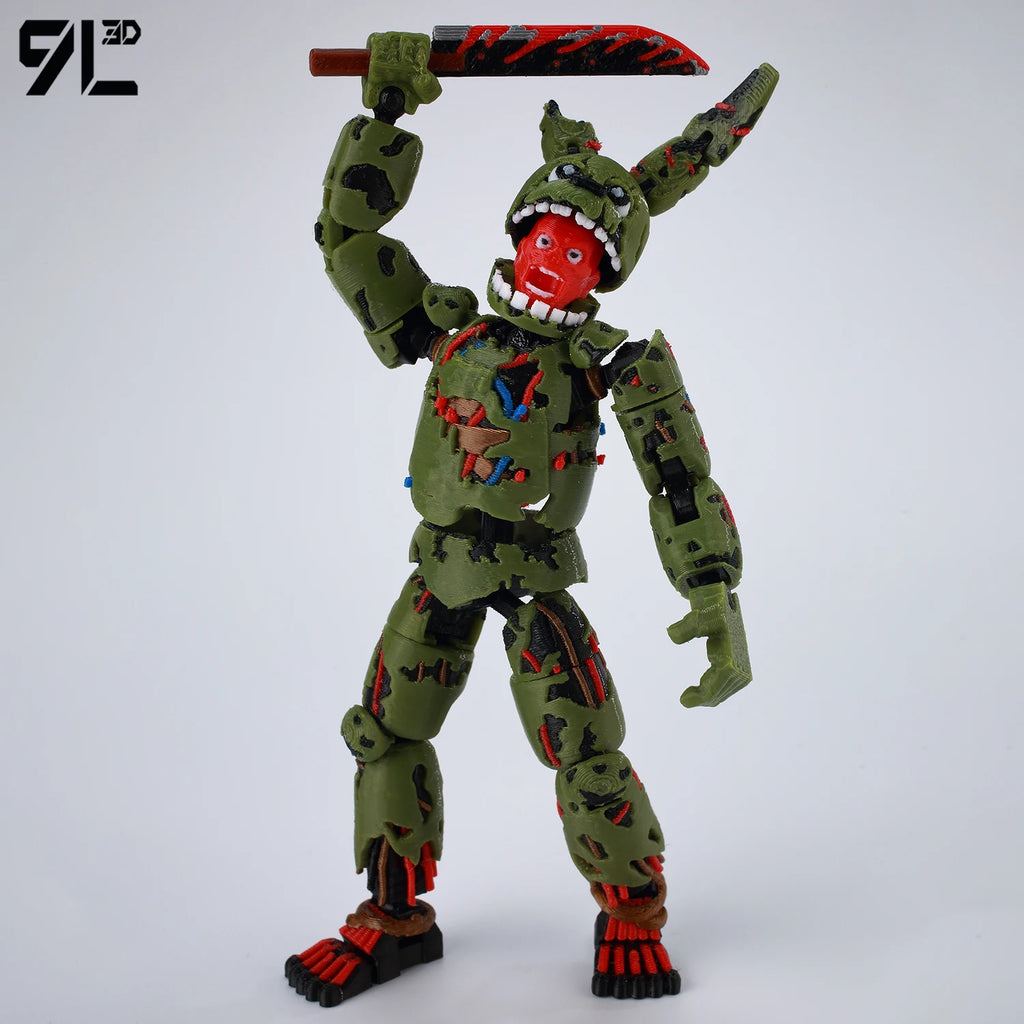 9L3D Gedruckte FNAF Freddy Fazbear's Pizza Springtrap Spielzeug Actionfiguren Anime Modell Lucky13 Dummy13 Titan13 Ornamente Geschenke