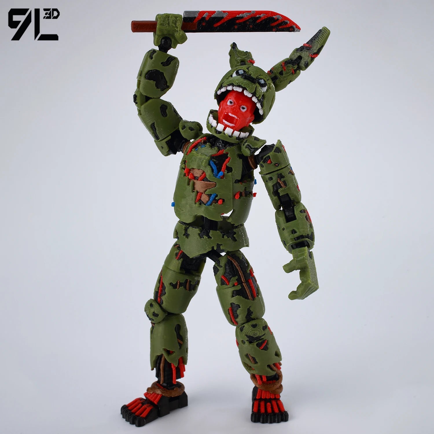 9L3D Gedruckte FNAF Freddy Fazbear's Pizza Springtrap Spielzeug Actionfiguren Anime Modell Lucky13 Dummy13 Titan13 Ornamente Geschenke