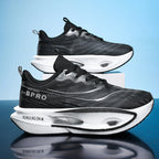 Herren-Freizeitschuh, bequem und modisch, für das Straßenlaufen, stabile Inversion, Sport und Outdoor, Schnürverschluss, Low-Top-Stil, Obermaterial aus Stoff und bequeme Einlegesohlen, rutschfeste, verschleißfeste Sohlen, geometrische Muster, passend