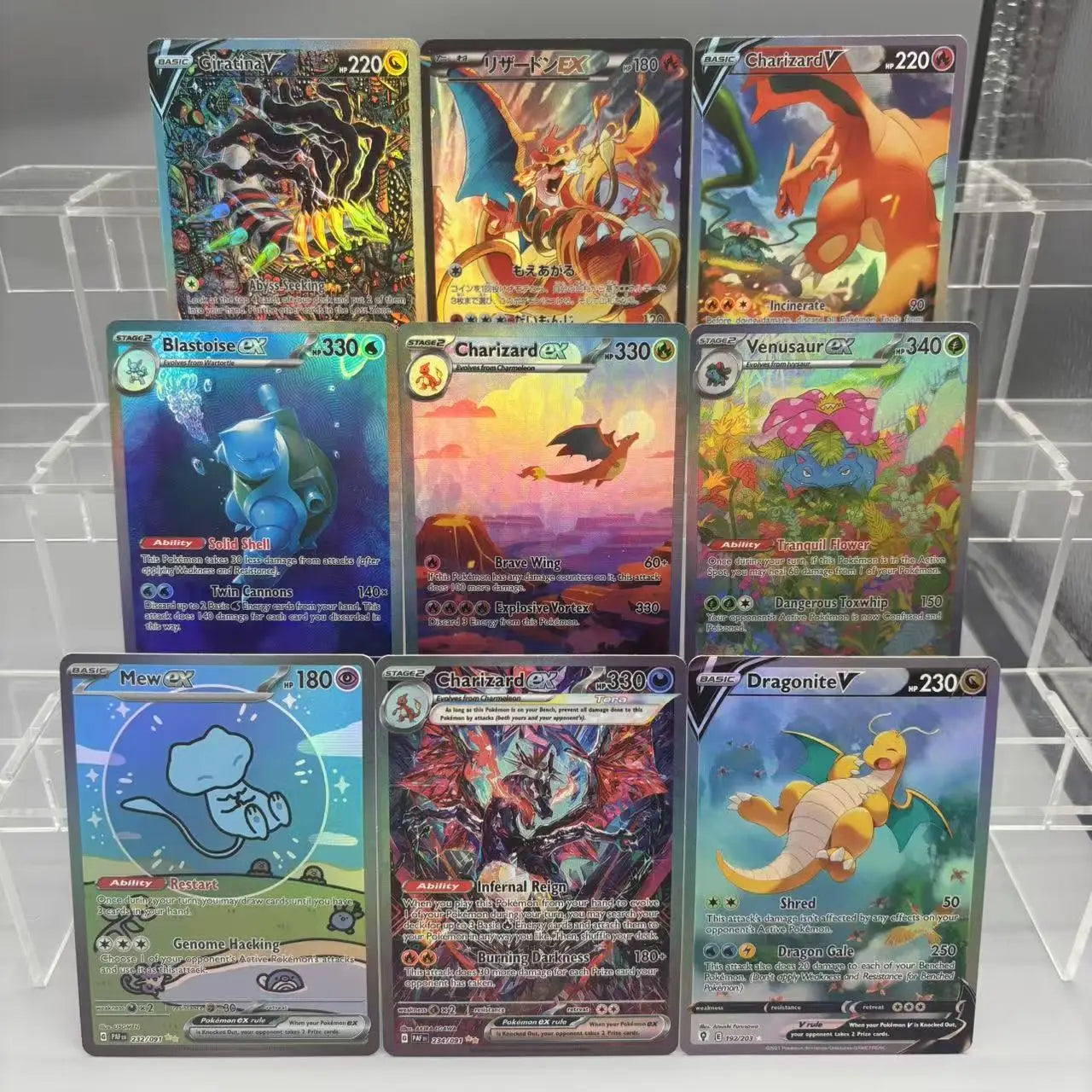 DIY PTCG Sammelkarten Glurak Turtok Bisaflor ex Giratina Selbstgemachte Einzelkarte Klassisches Spiel Anime Karte Geschenk Spielzeug Hauptbild