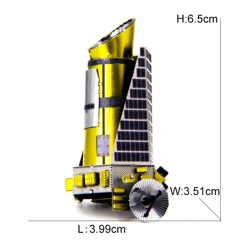 Weltraumforschung 3D Metallpuzzle Shuttle Hubble Weltraumteleskop Mars-Rover Modell Spielzeug für Kinder Kreatives Puzzle Geschenk Spielzeug