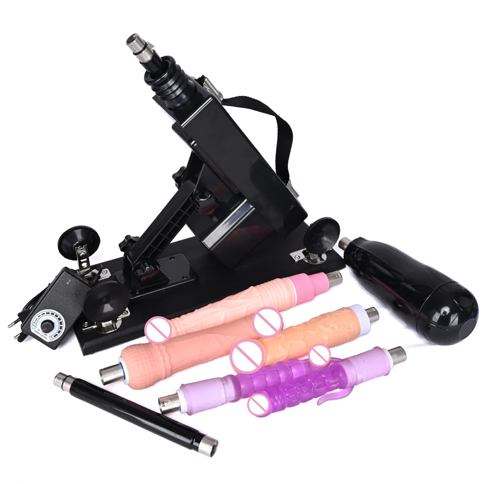 ROUGH BEAST Sexmaschine für Frauen und Männer mit Dildoaufsatz, automatische Masturbationsmaschine, 3XLR-Anschluss, Sexspielzeugprodukte