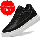 Hochwertige Herren-Sneaker, erhöhte Herrenschuhe, modische Freizeitschuhe, bequeme Leder-Sportschuhe, Höhenzunahme 6/8/10 cm