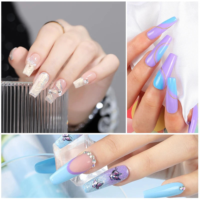 Nagelgellack-Kit mit LED-Nagellampe Semi-Permanent 27 Farben Soak Off Base & Top Coat Nagellack Maniküre-Set für Nagelstudio-Kit