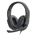 Kopfhörer 3,5mm Kabelgebundenes Gaming Headset Ohrhörer Musik für PS4 Playstation 4 Spiel PC Chat Computer mit Mikrofon