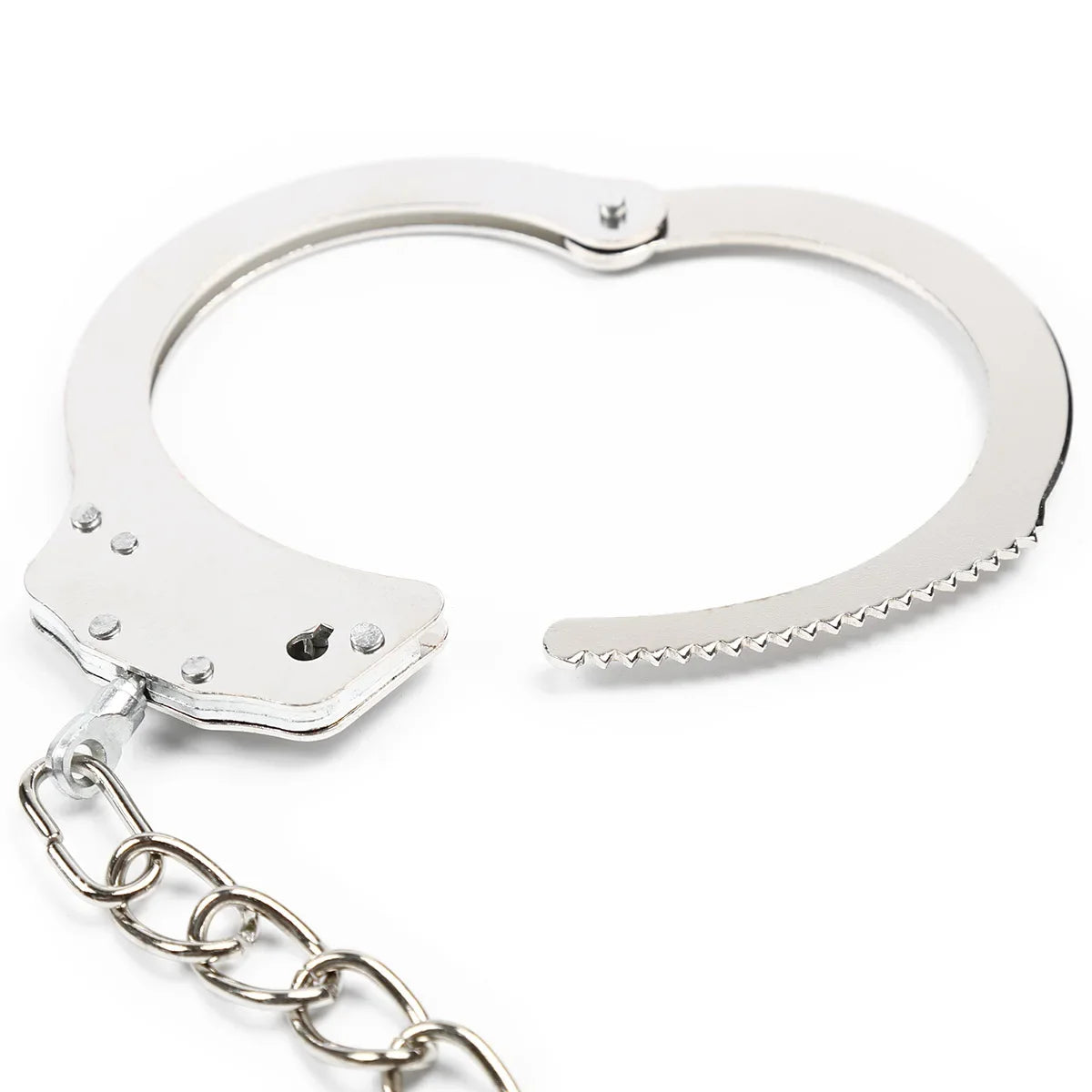 DUTRIEUX Edelstahl Handschellen BDSM Fesselset Verstellbare Metallfußfesseln Kette Fetisch Fesseln Sexspielzeug für Paare