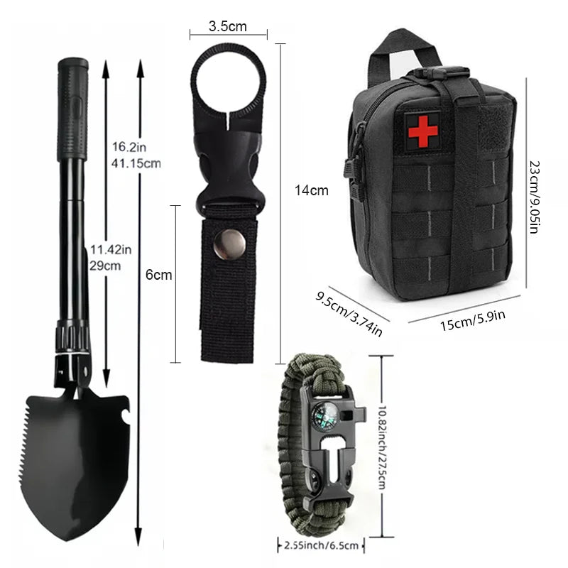 Erste-Hilfe-Kästen für den Außenbereich, multifunktionale Überlebensausrüstung, Notfallset, Trauma-Taschen, Camping, Wandern, Jagd, Abenteuertasche