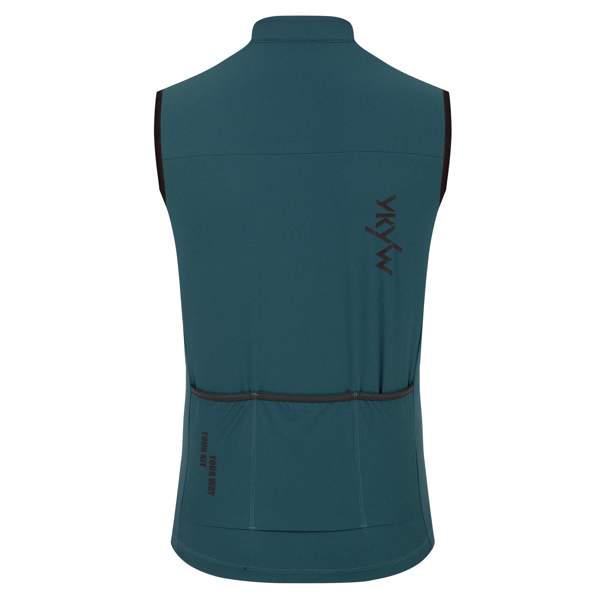 YKYWBIKE Herren Radsport Gelit Thermo-Fleece Fahrrad Windjacke Ärmellose Weste Winddicht Wasserdicht Radfahren