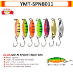 7/9/10 Stück Forellenköder 2,5g/2,6g/3g/3,2g/3,5g/5g Metalllöffel Angelköder Wobbler Casting Jigging Angelzubehör Pesca Döbel