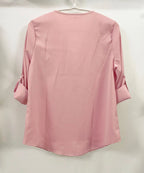 2024 Qualität Heißer Verkauf Plus Size Tiefer V-Ausschnitt Damenbluse Chiffon Coole lockere Hemd Mode Freizeit Damen Tops Sexy Reißverschluss Pullover