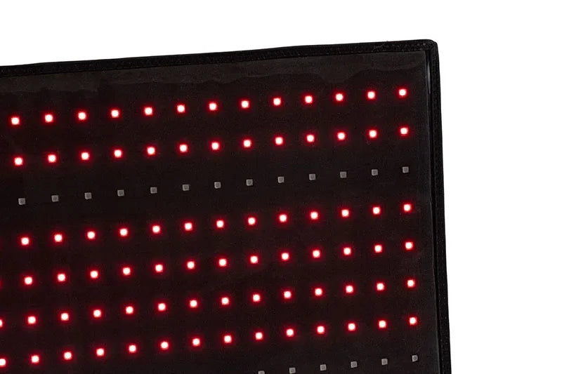 Rotlichttherapie-Matte, großes Rotlichttherapie-Pad mit Controller, Pulsmodus 660nm & 850nm Nahinfrarotlichttherapie-Gürtel