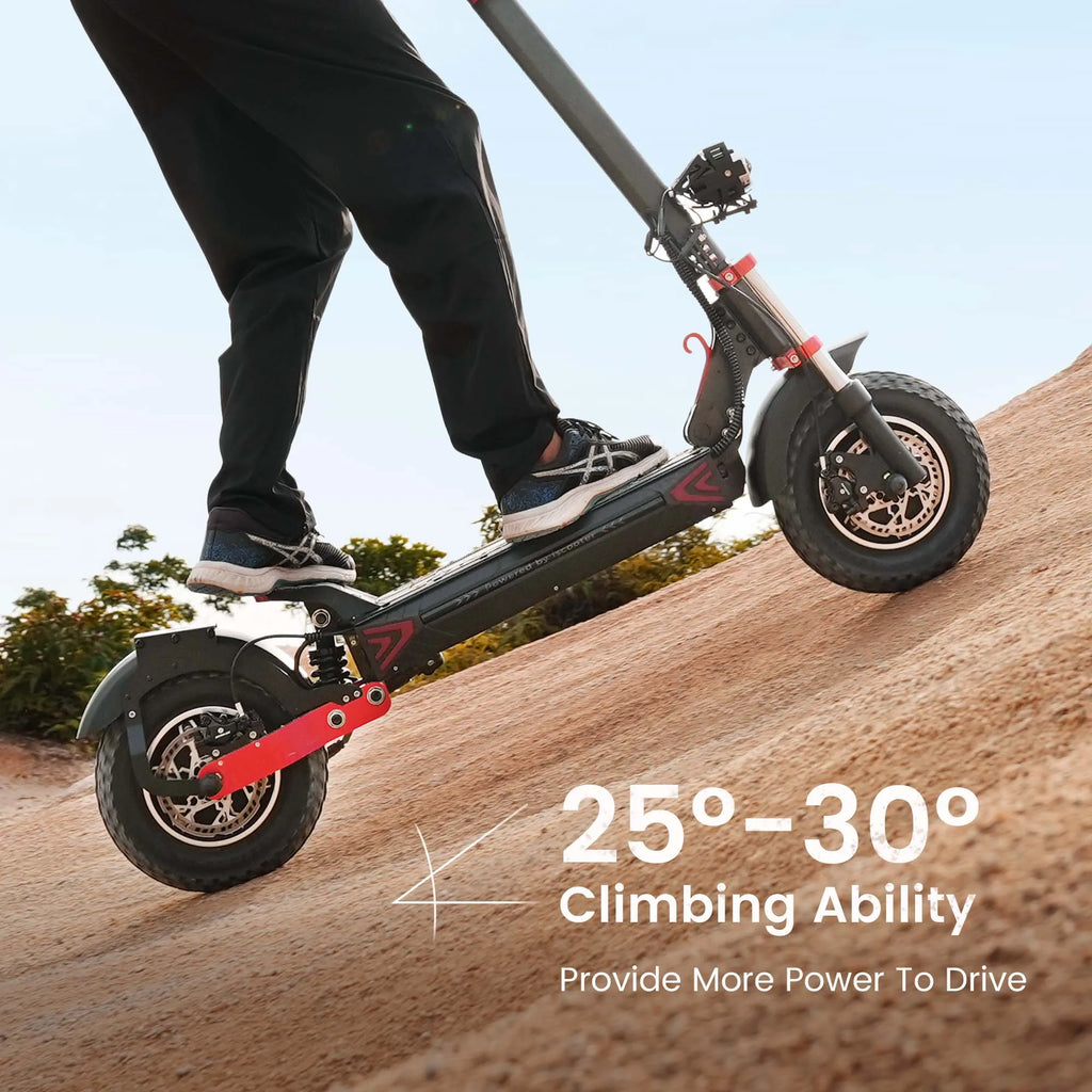 iScooter iX8 Erwachsenen Elektroroller 2400W Motor 48V20Ah Akku 12 Zoll Offroad-Luftreifen Faltbarer E-Scooter