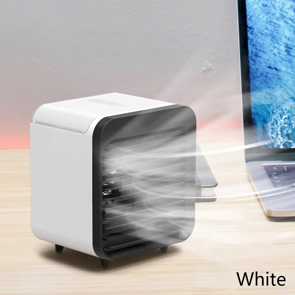 Neuer tragbarer, über USB aufladbarer Mini-3-Gang-Klimaanlagenkühler-Ventilator, Klimaanlage, Luftkühlung, Büroschreibtisch-Ventilator