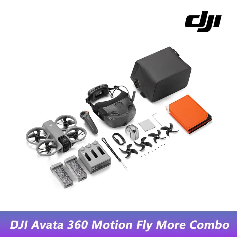 DJI Avata 360 Drohne 1-Zoll-Sensor 8K HDR Panorama Drohne 4K Einzelobjektivmodus 20km Reichweite 4G Verbesserte Übertragung FPV Quadcopter Avata 360