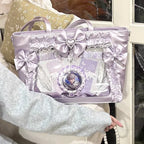 Neue Y2K Süße Japanische Ita Bag Lolita Mädchen Transparente Umhängetasche Große Kapazität Umhängetasche Lässige Tasche DIY Display Handtaschen